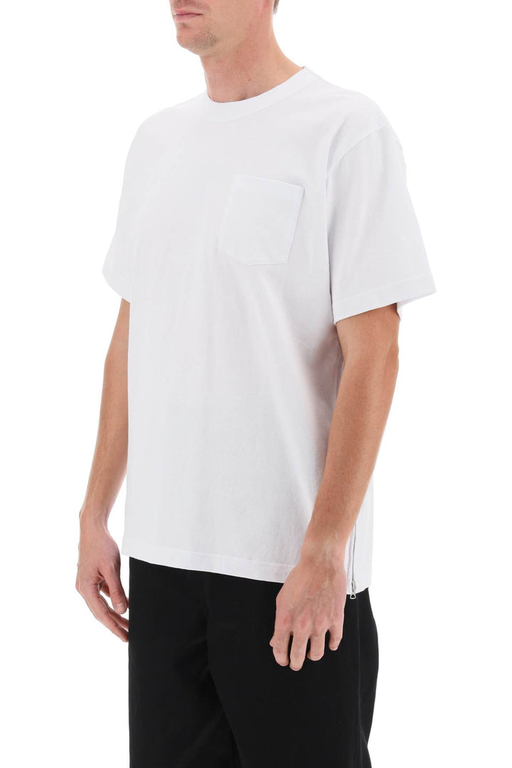 Side Zip T Shirt - Sacai - Men