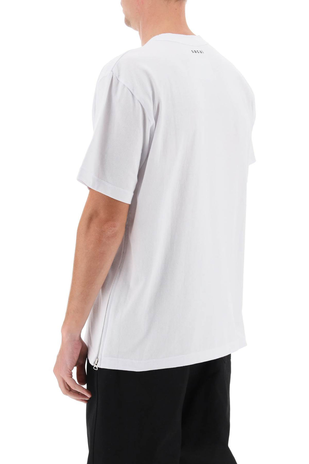 Side Zip T Shirt - Sacai - Men