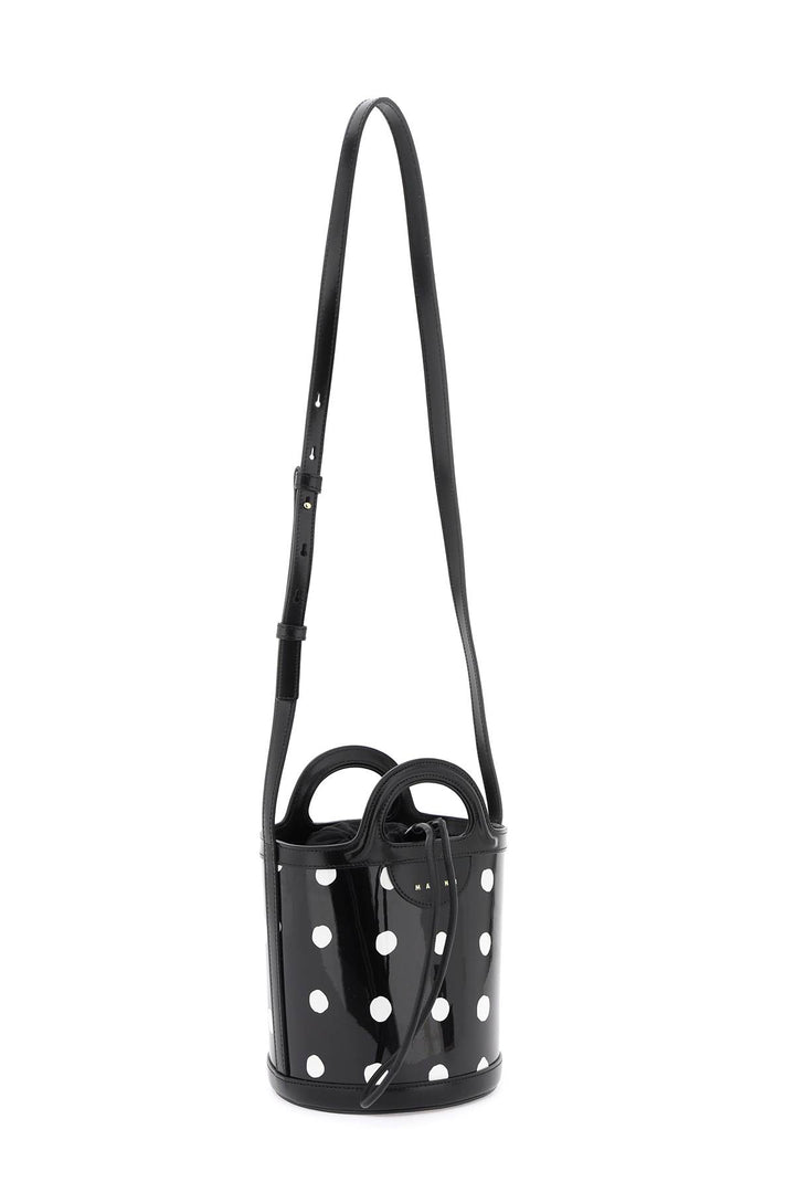 Patent Leather Tropicalia Bucket Bag With Polka Dot Pattern - Marni - Women