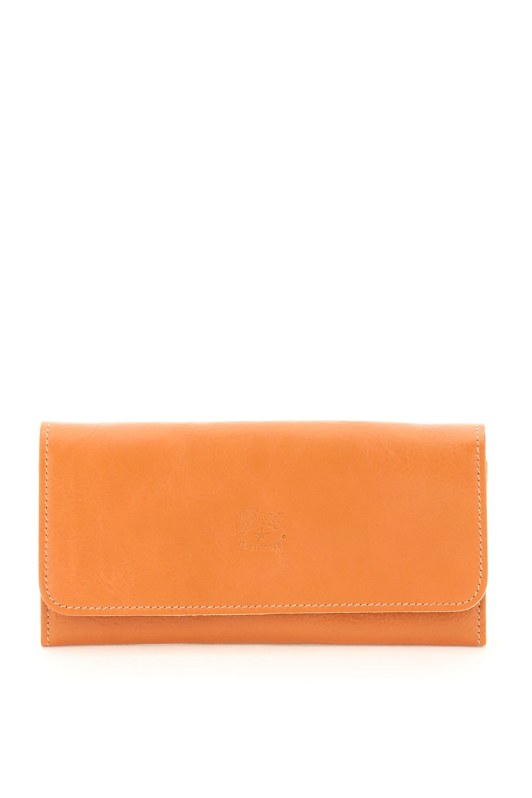 Double Cowhide Leather Long Wallet - Il Bisonte - Women