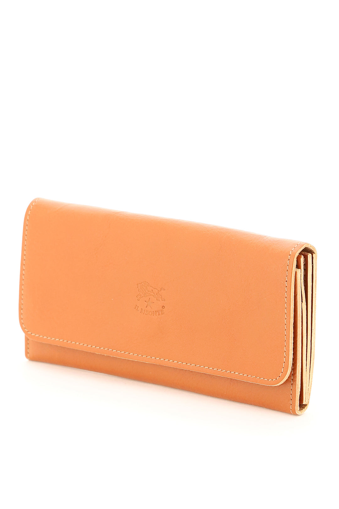 Double Cowhide Leather Long Wallet - Il Bisonte - Women