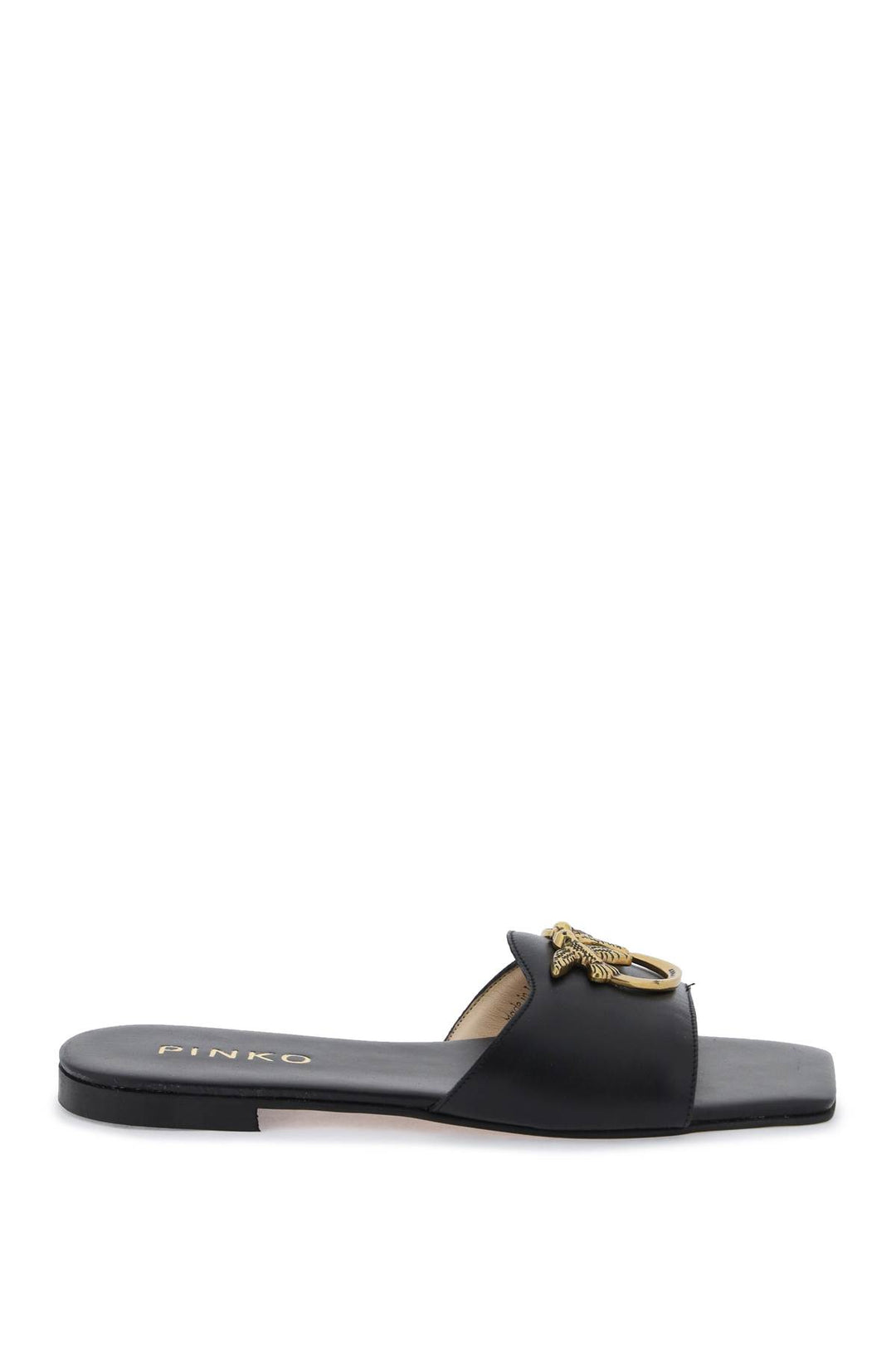 Love Birds Leather Slides - Pinko - Women