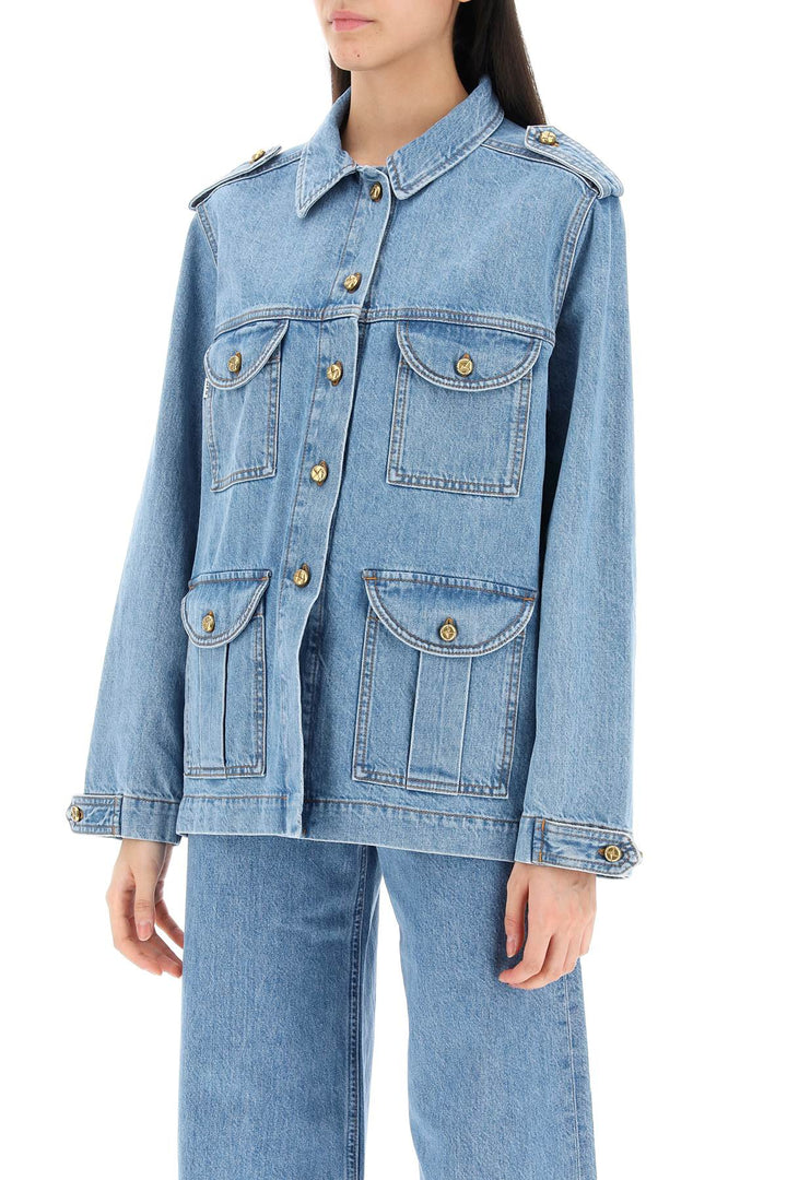 Nariida Maya Safari Jacket In Denim - Blazé Milano - Women