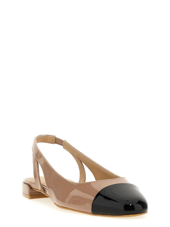 Sleek Flat Shoes Beige