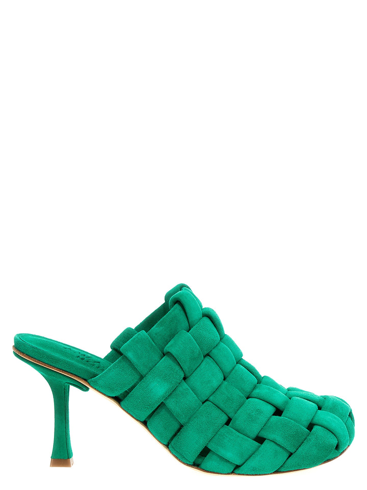 Wilma Chubby Pumps Green