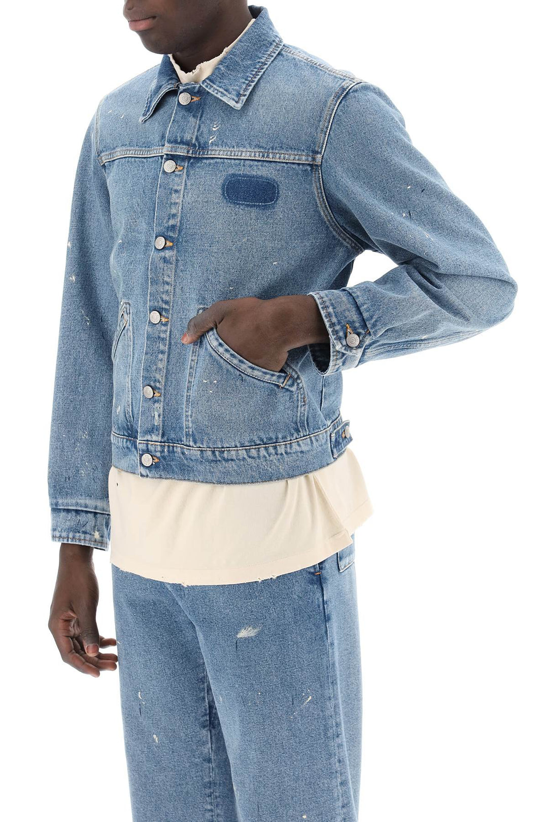 Giacca Corta In Denim - MM6 Maison Margiela - Men