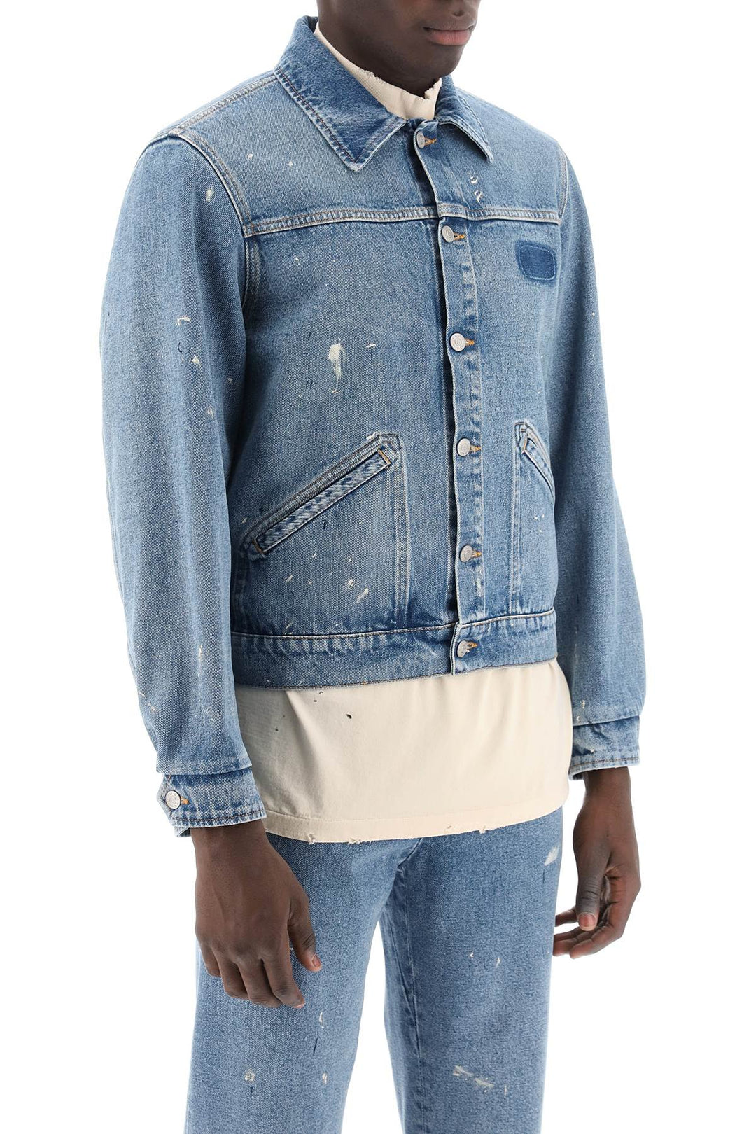 Giacca Corta In Denim - MM6 Maison Margiela - Men