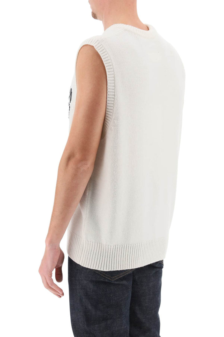 Vest With Jacquard Numeric Logo - MM6 Maison Margiela - Men