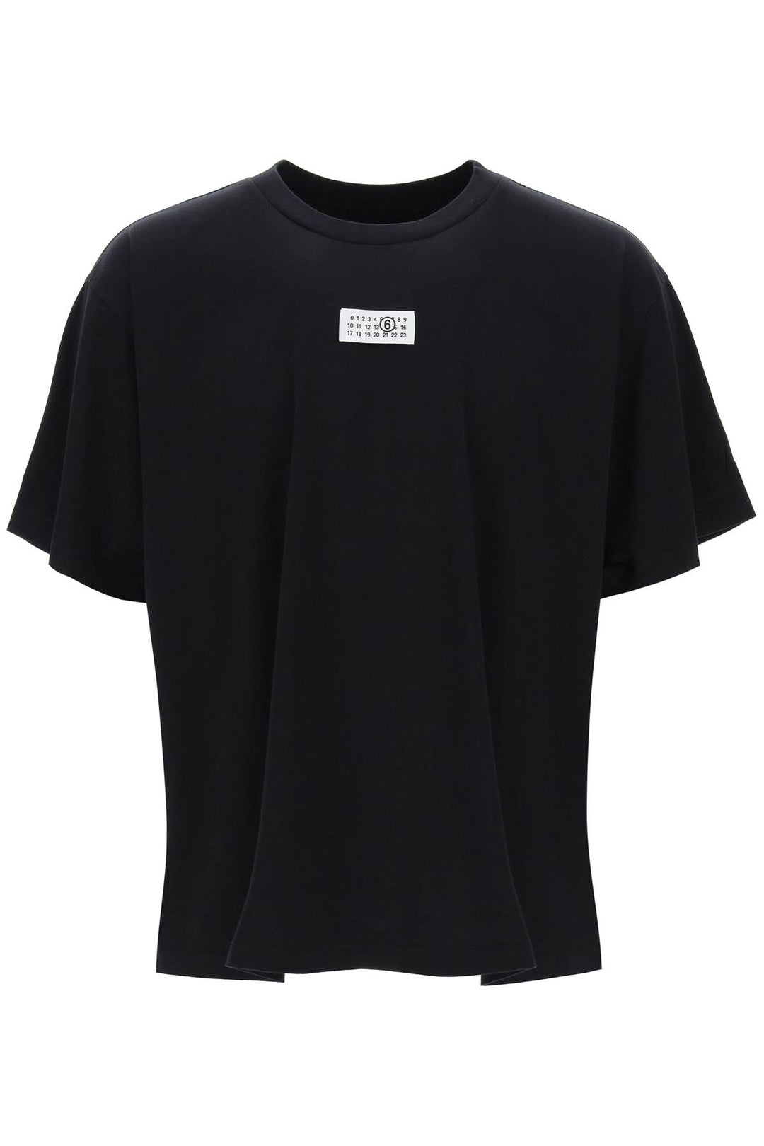 T Shirt With Numeric Logo Label - MM6 Maison Margiela - Men