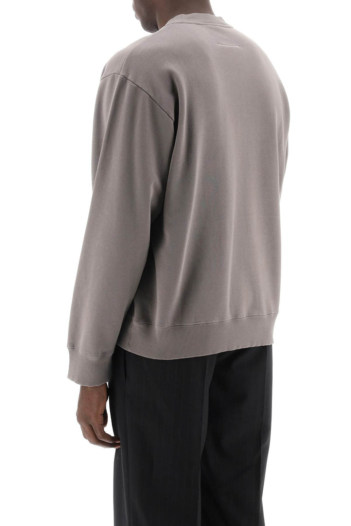 Sweatshirt With Numeric Logo Print - MM6 Maison Margiela - Men