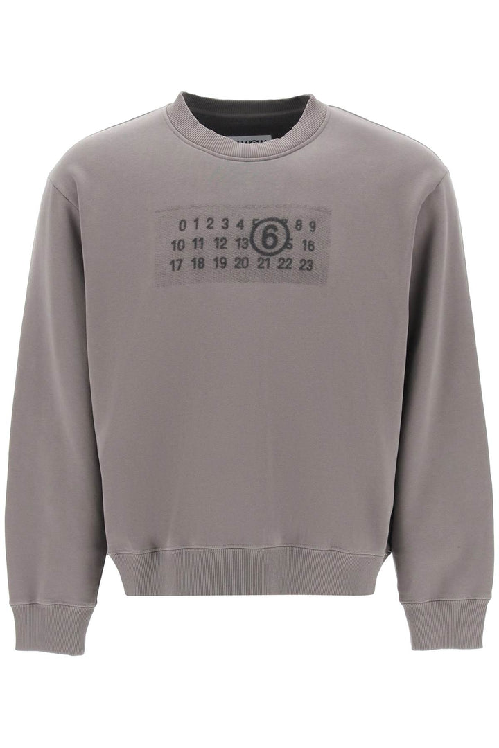 Sweatshirt With Numeric Logo Print - MM6 Maison Margiela - Men