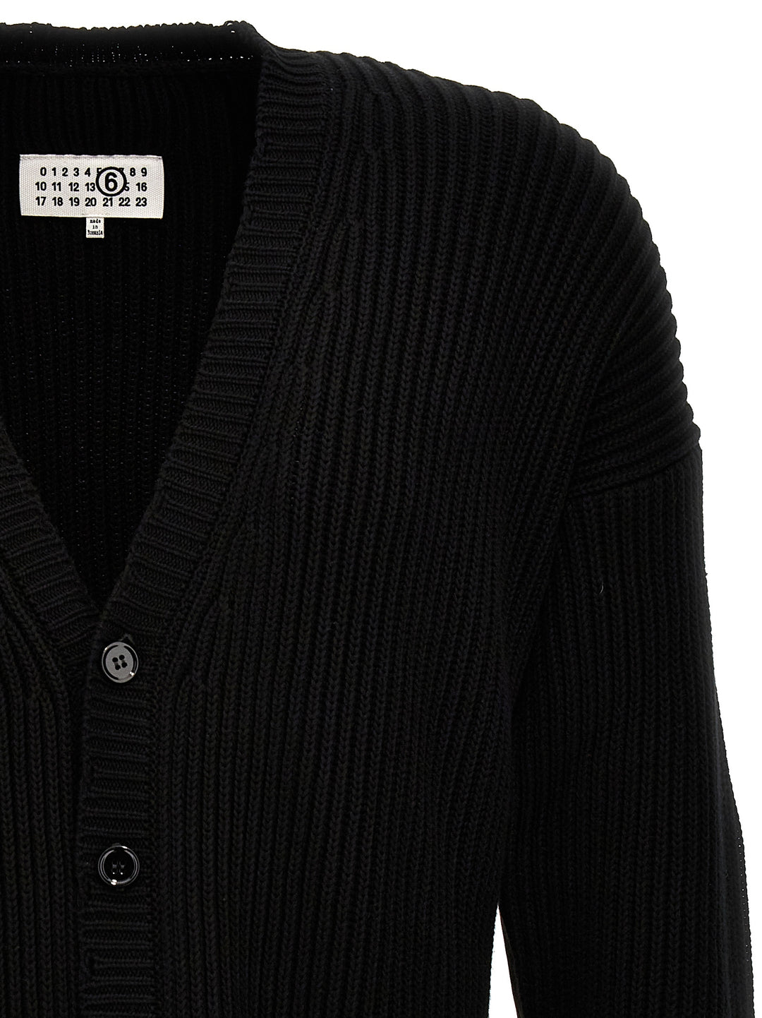 Used Effect Cardigan Sweater, Cardigans Black