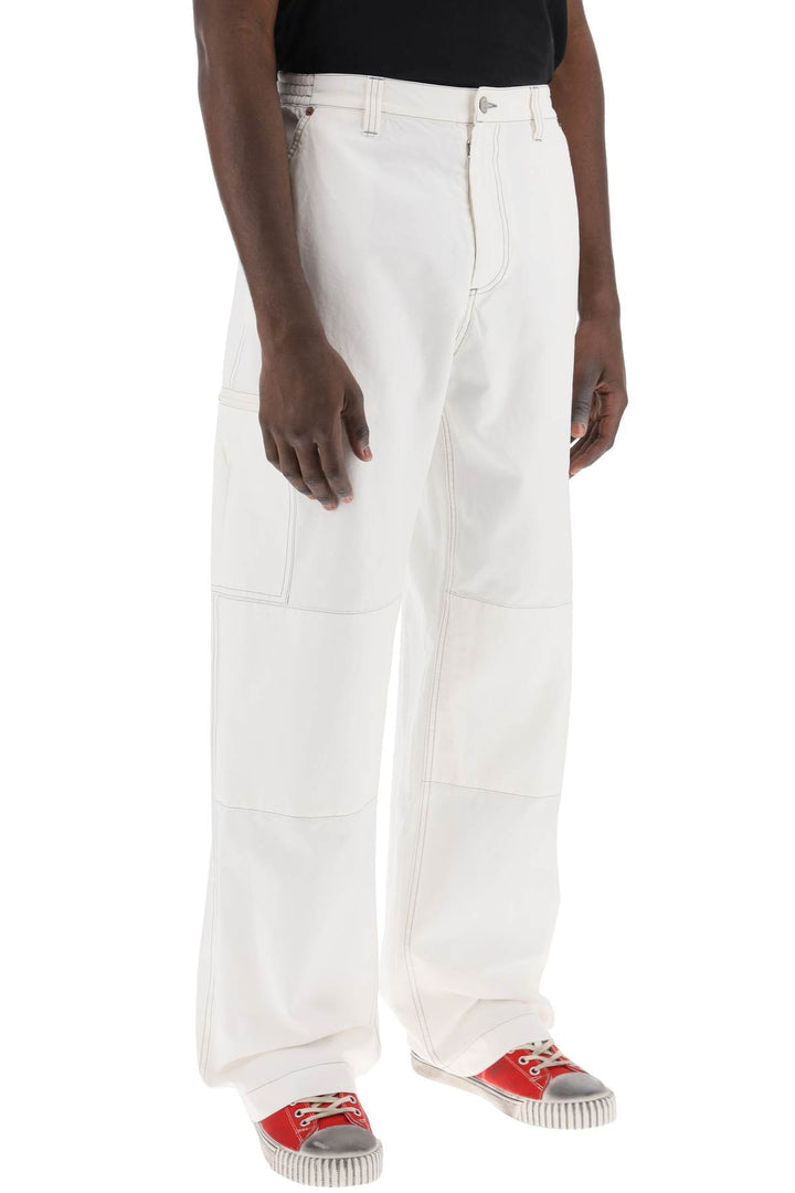 Pantaloni Ampi In Tela Di Cotone - MM6 Maison Margiela - Men