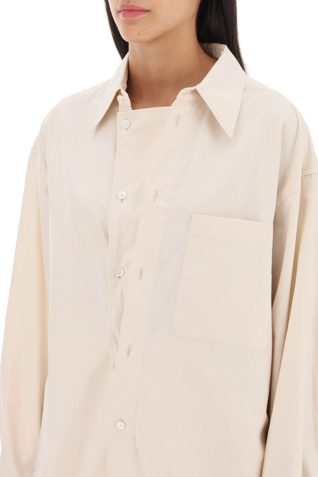 Oversized Shirt In Poplin - Lemaire - Women