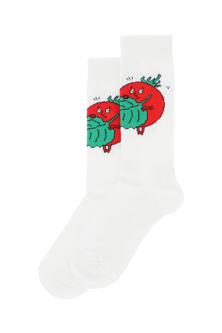 Happy Tomatoes Crew Socks - Sky High Farm - Men