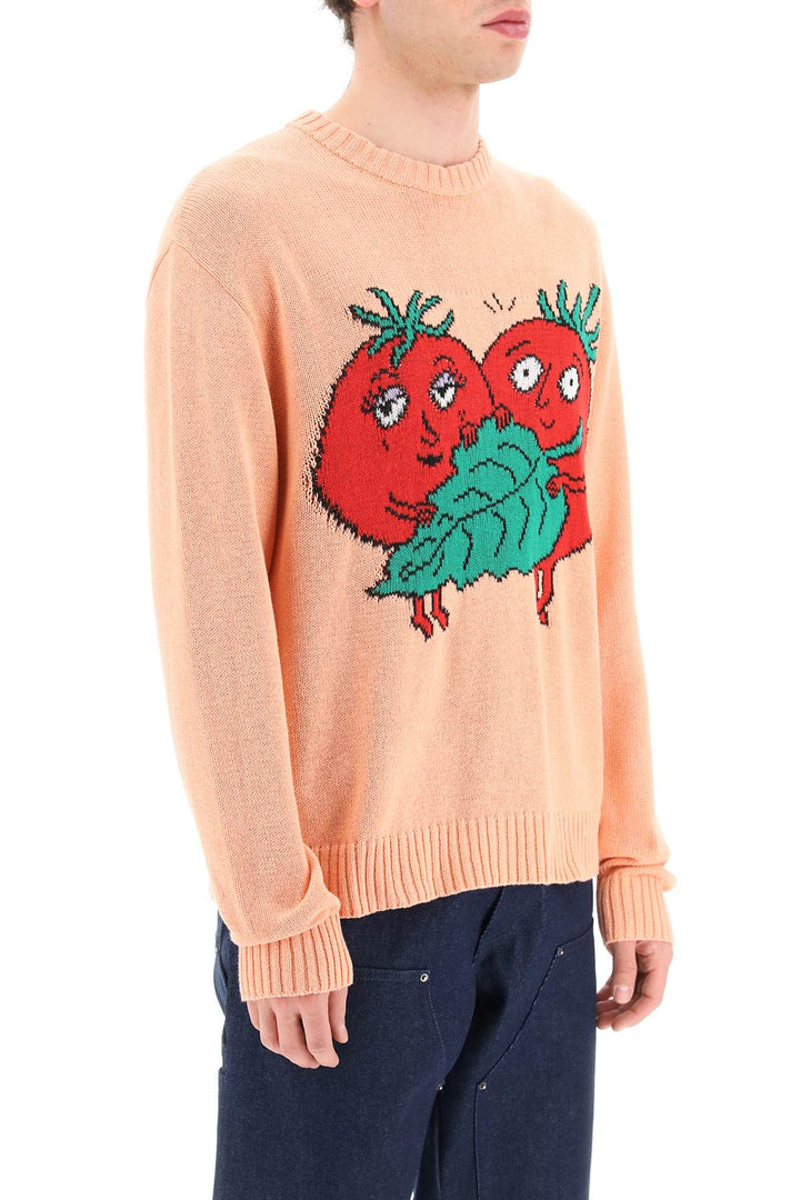 'Happy Tomatoes' Cotton Sweater - Sky High Farm - Men