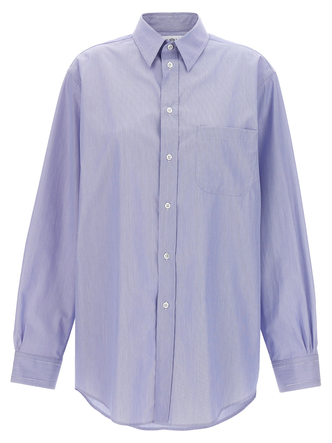 Piqué Shirt Shirt, Blouse Light Blue