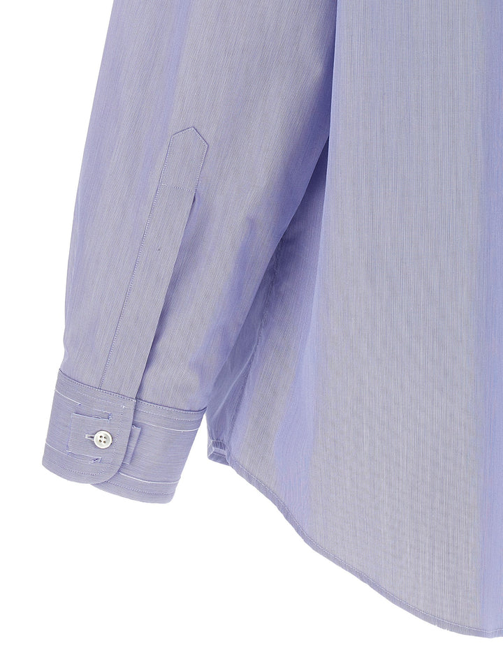 Piqué Shirt Shirt, Blouse Light Blue