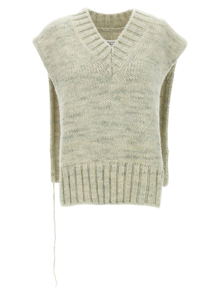 Knit Vest Gilet Green