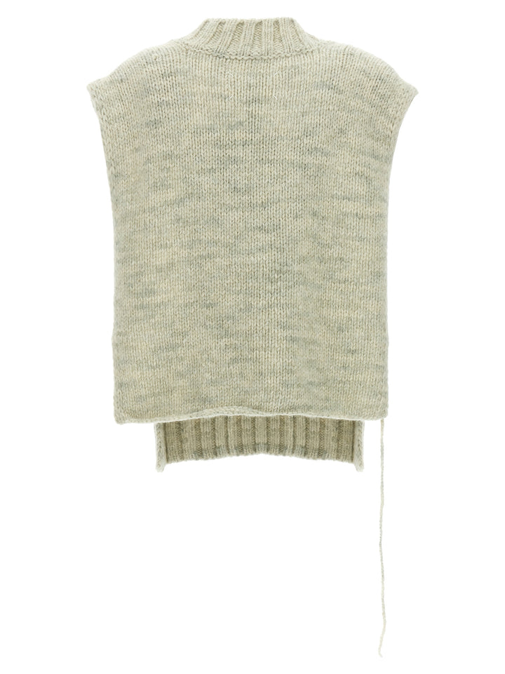 Knit Vest Gilet Green