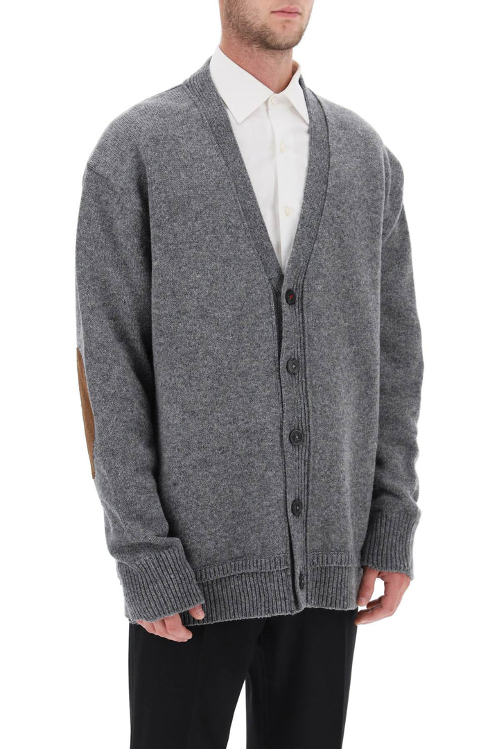 Cardigan With Elbow Patches - Maison Margiela - Men