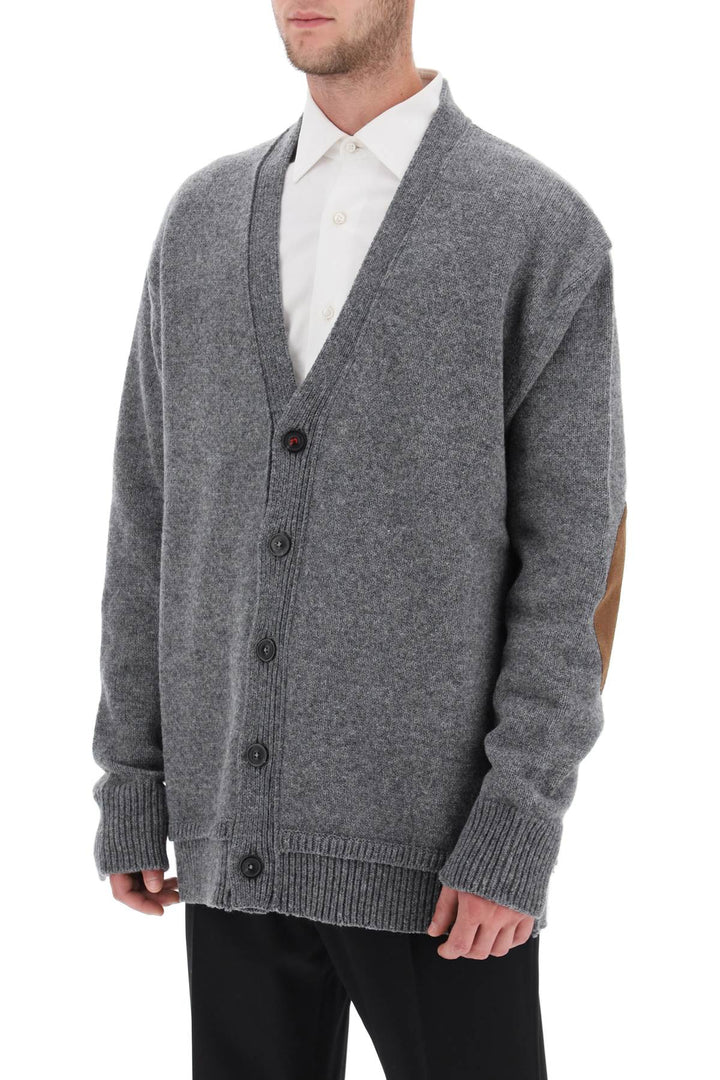 Cardigan With Elbow Patches - Maison Margiela - Men