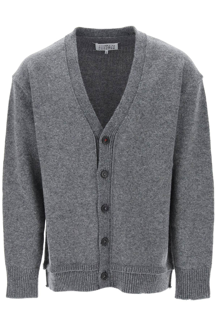 Cardigan With Elbow Patches - Maison Margiela - Men