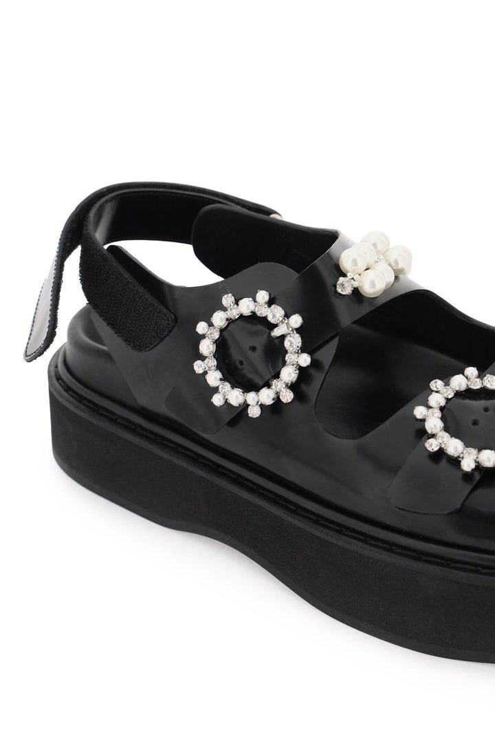 Sandali Plateau Con Perle E Cristalli - Simone Rocha - Women