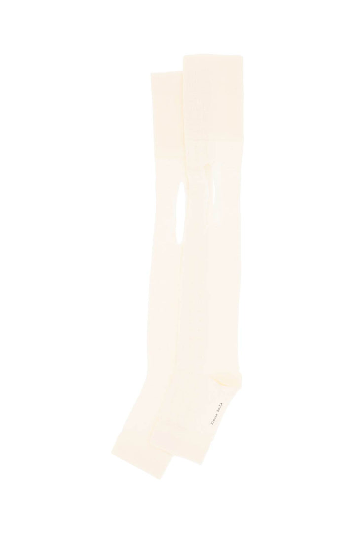 Open Toe Pointelle Socks - Simone Rocha - Women