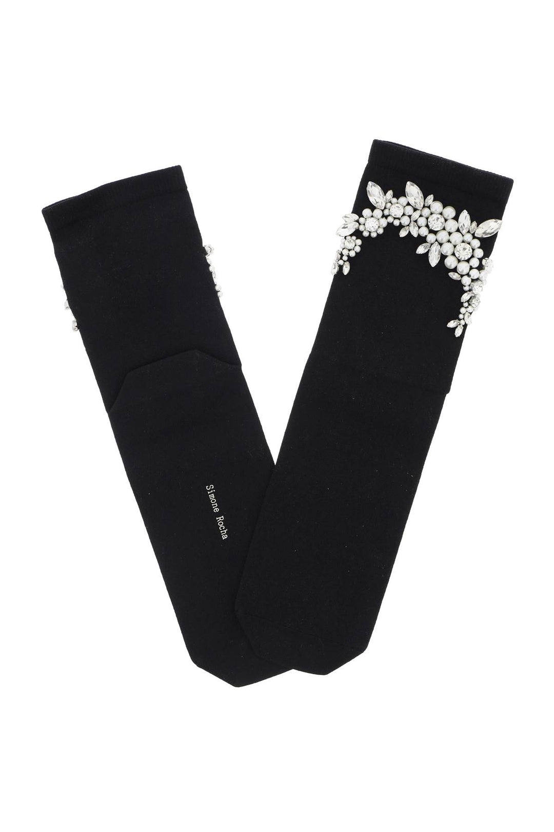 Socks With Pearls And Crystals - Simone Rocha - Women