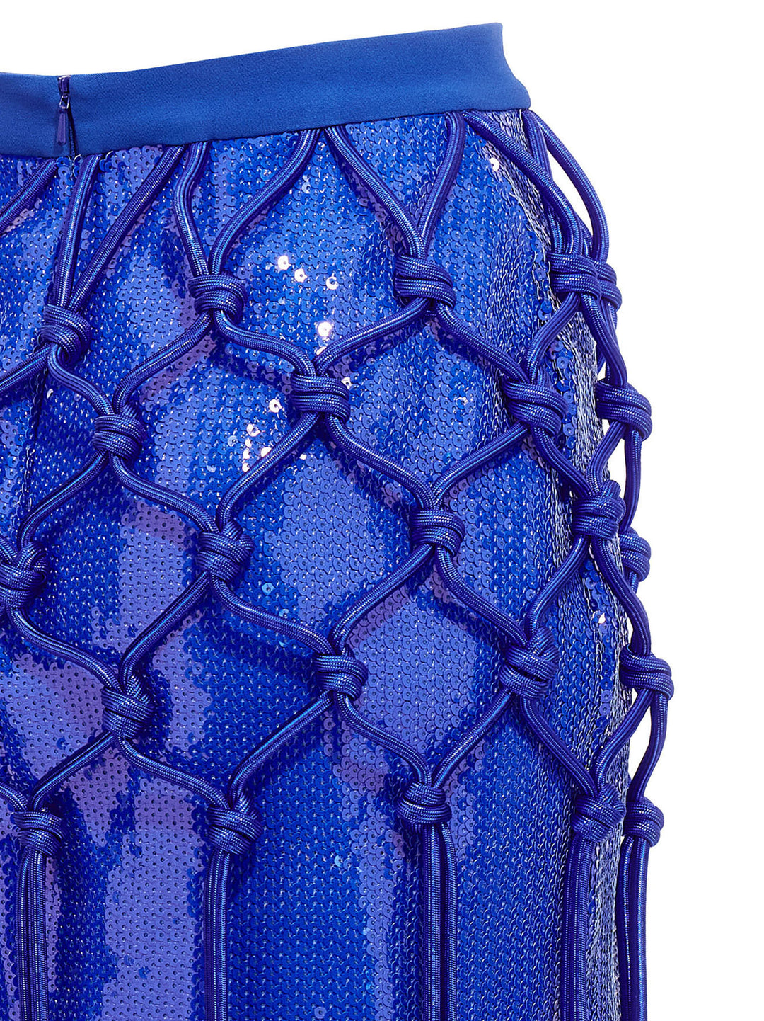 Fish Net Layered Skirts Blue