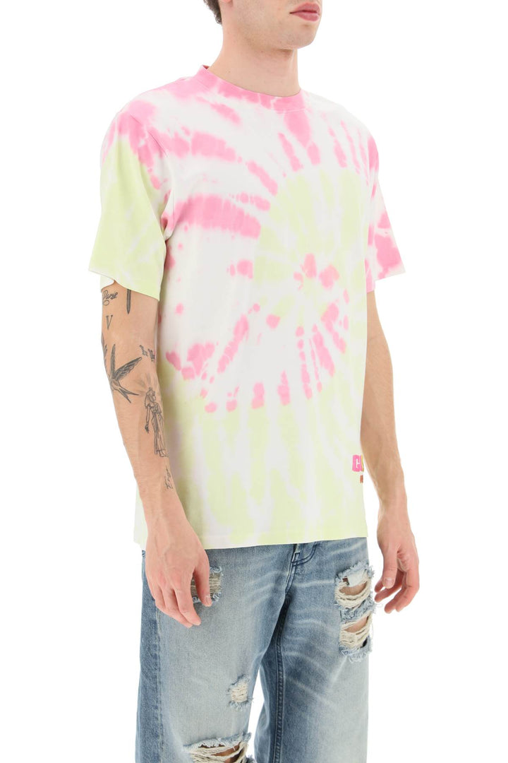 Glitter Logo Tie Dye T Shirt - GCDS - Men