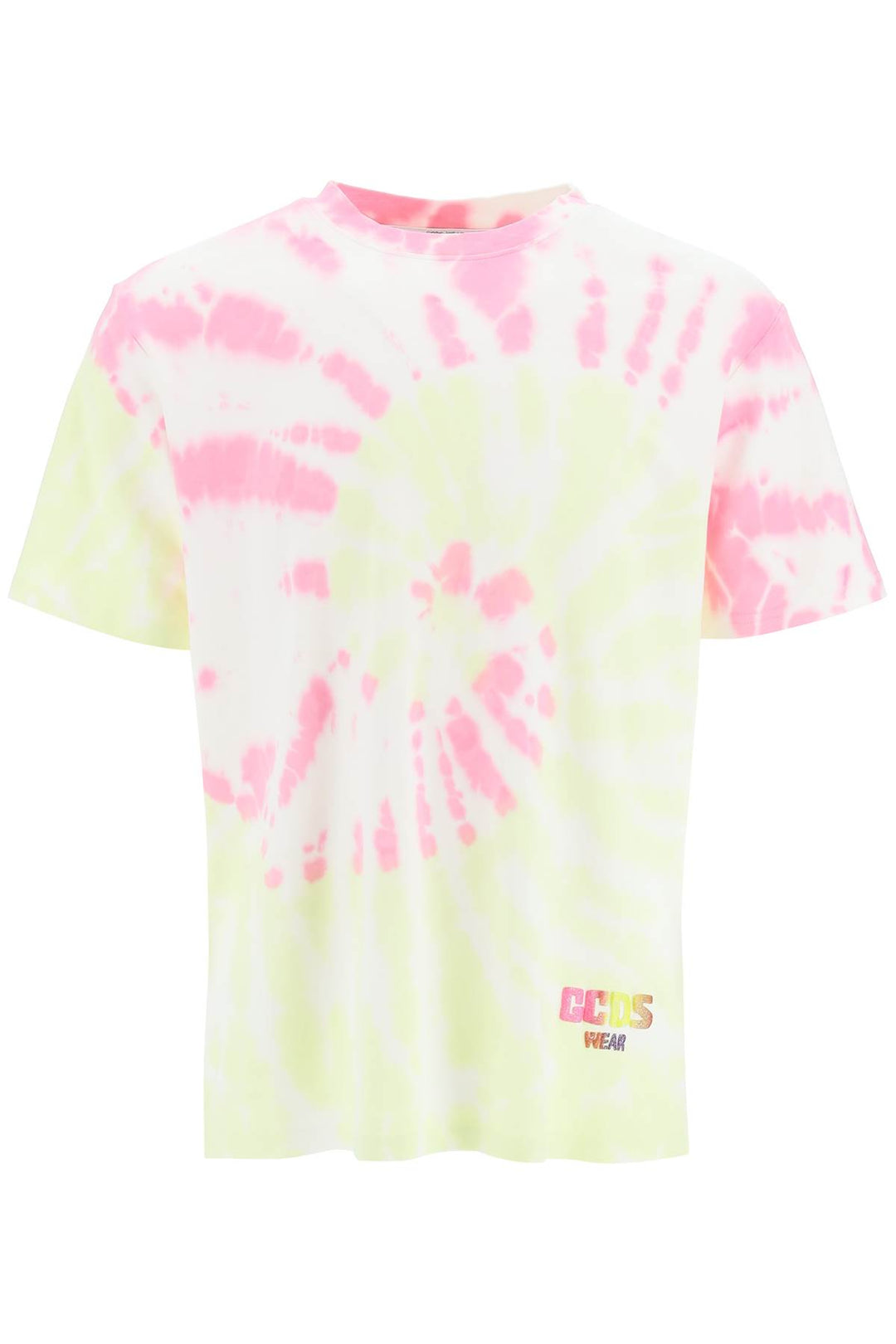 Glitter Logo Tie Dye T Shirt - GCDS - Men