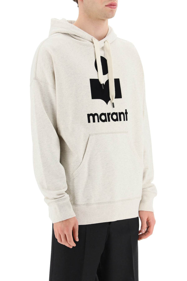 'Miley' Hoodie With Flocked Logo - Marant - Men