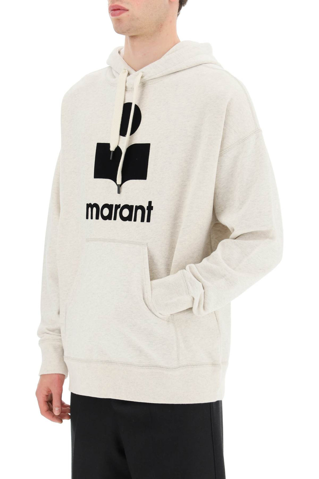 'Miley' Hoodie With Flocked Logo - Marant - Men