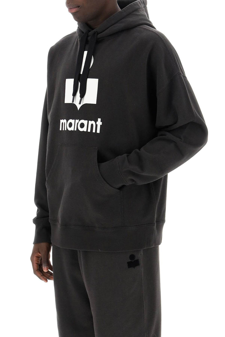 Miley Flocked Logo Hoodie - Marant - Men