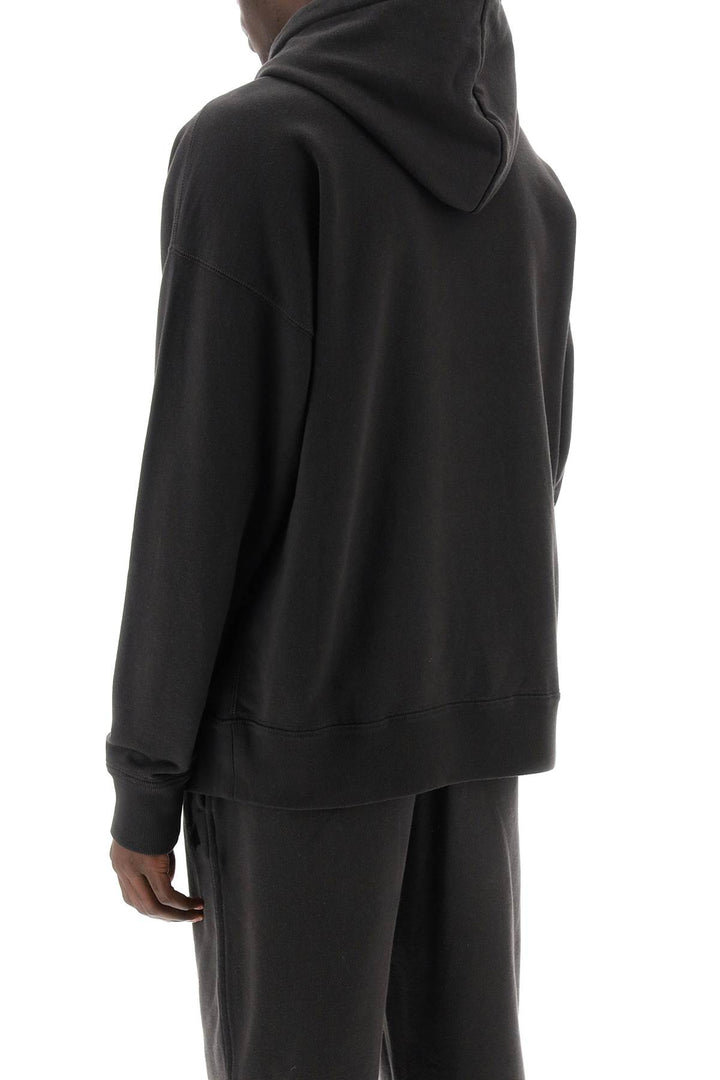 Miley Flocked Logo Hoodie - Marant - Men