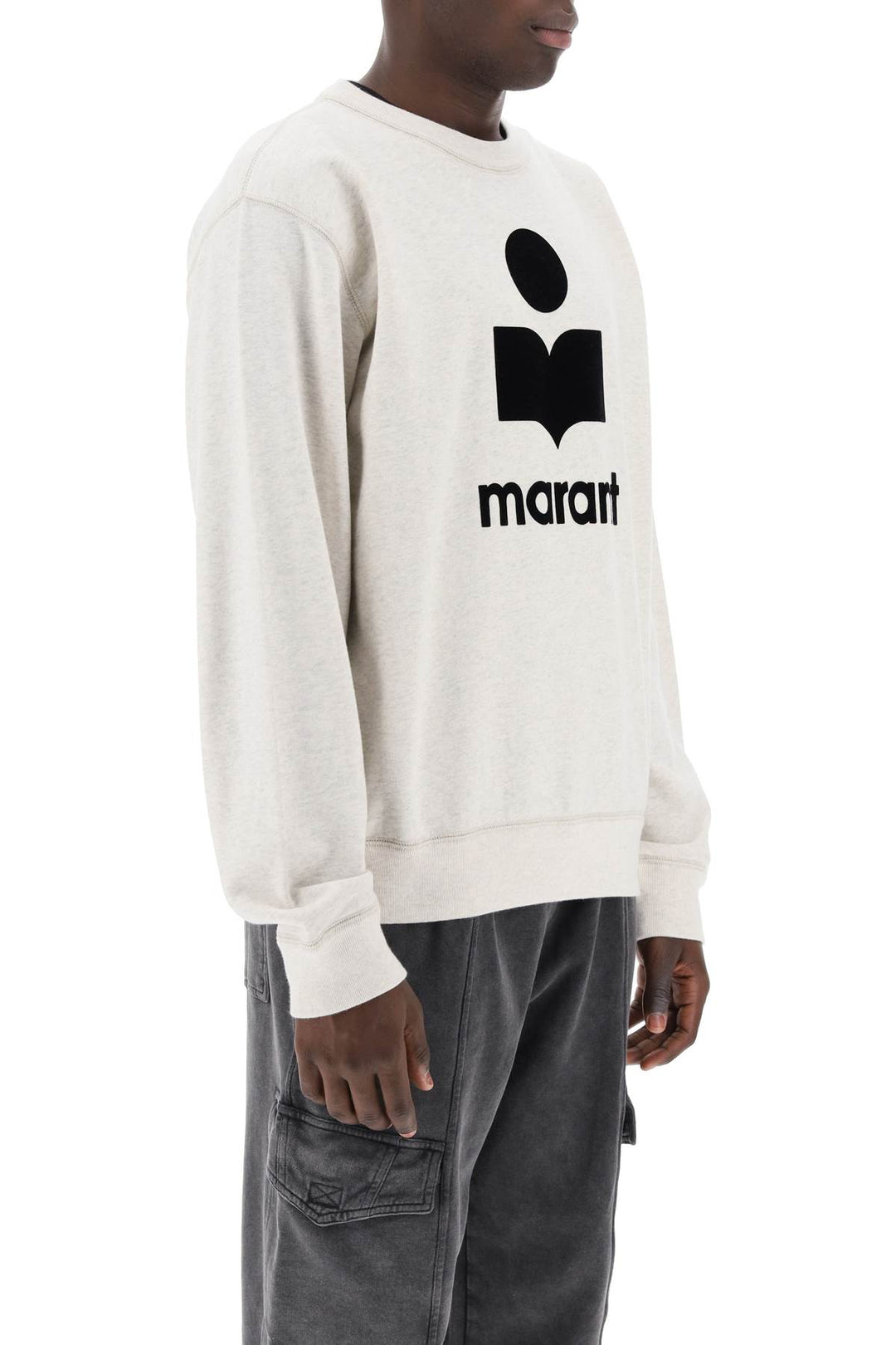 Mikoy Flocked Logo Sweatshirt - Marant - Men