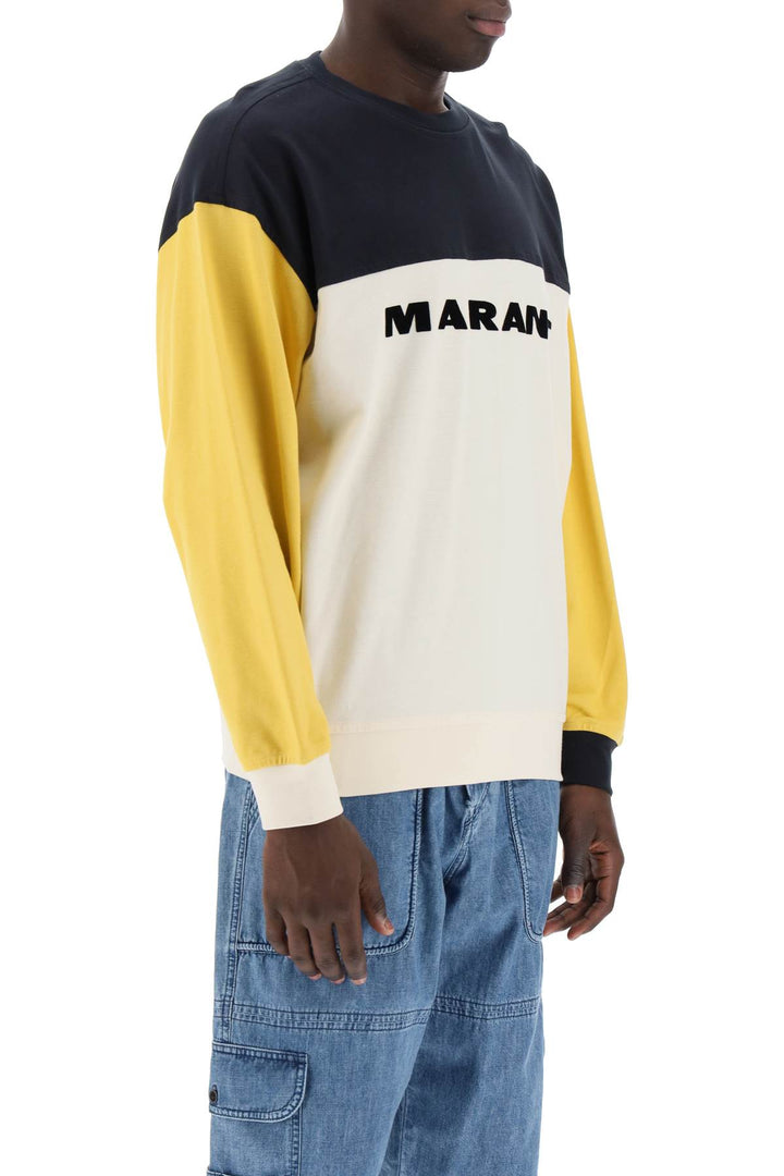 Aftone Color Block Pique Sweatshirt - Marant - Men