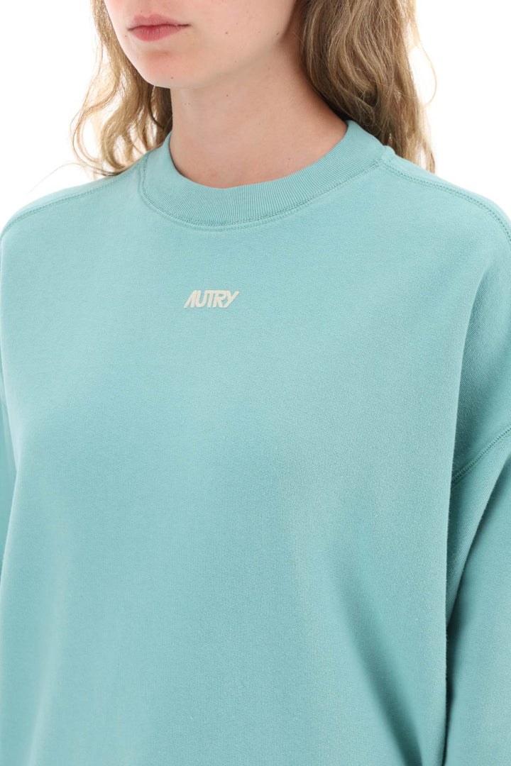 Crew Neck Sweatshirt With Logo Print - Autry - Women