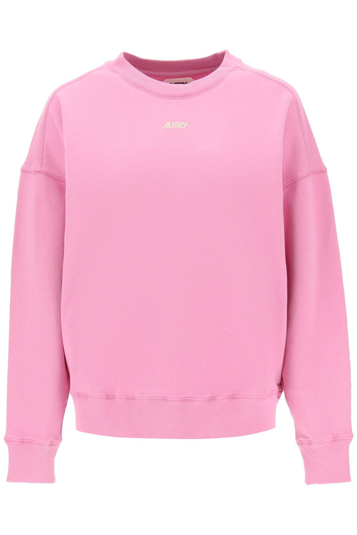 Crew Neck Sweatshirt With Logo Print - Autry - Women