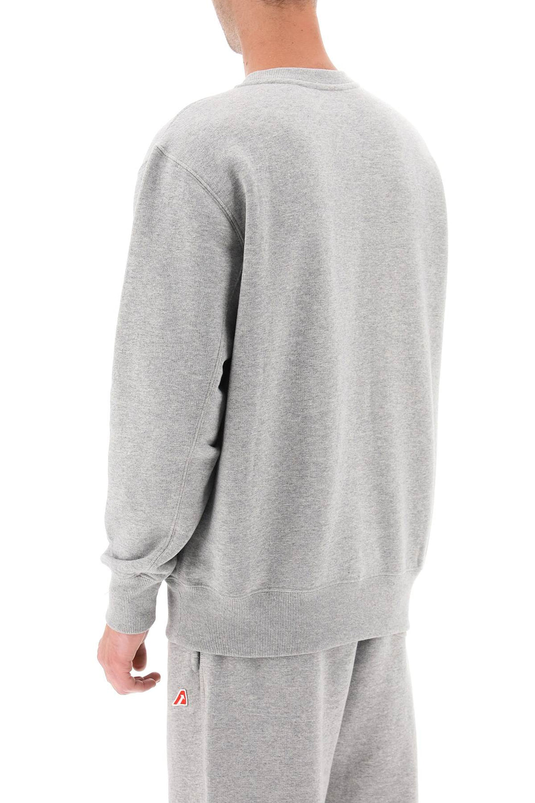 Crew Neck Sweatshirt With Logo Patch - Autry - Men