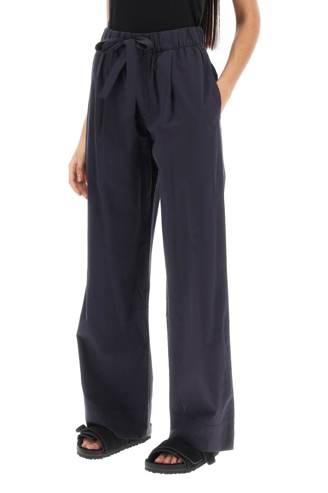 Pajama Pants In Organic Poplin - Birkenstock X Tekla - Women