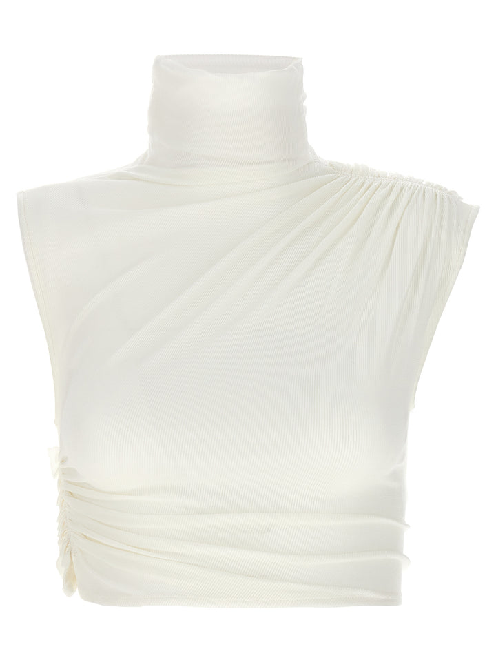 Draped Top Tops White