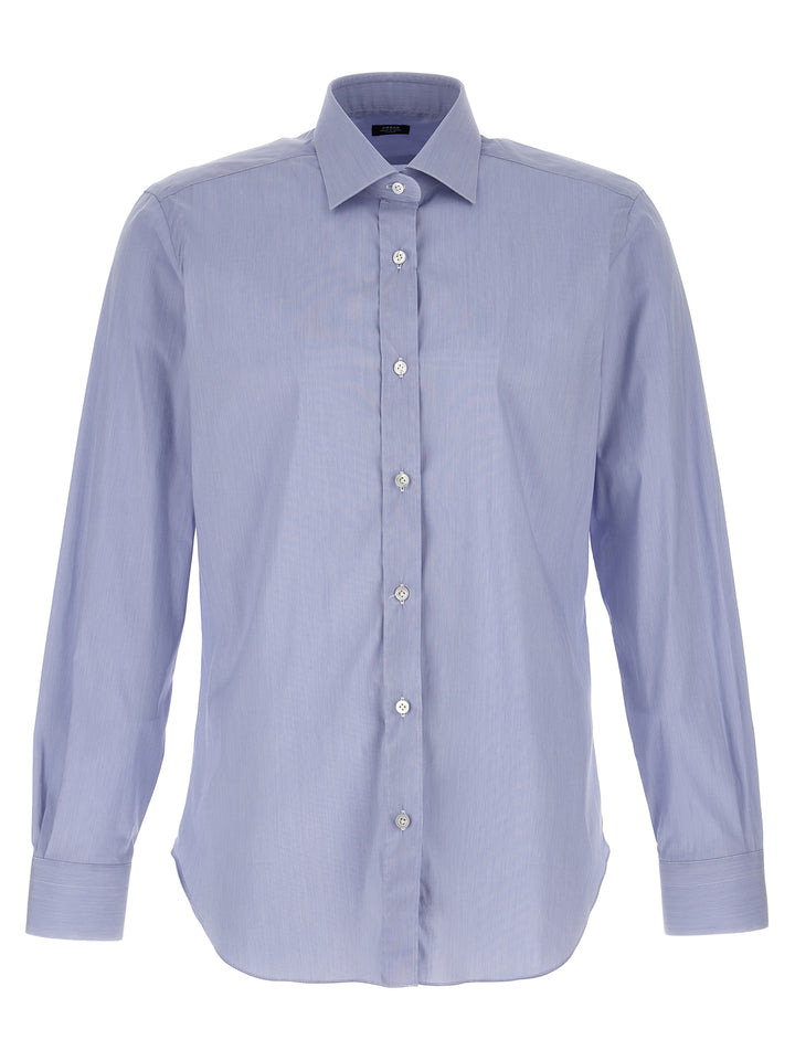 Fil A Fil Shirt Shirt, Blouse Light Blue