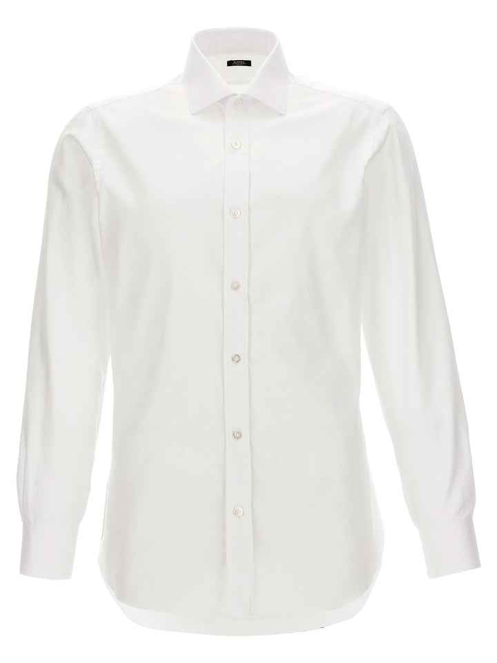 Operated Cotton Shirt Shirt, Blouse White