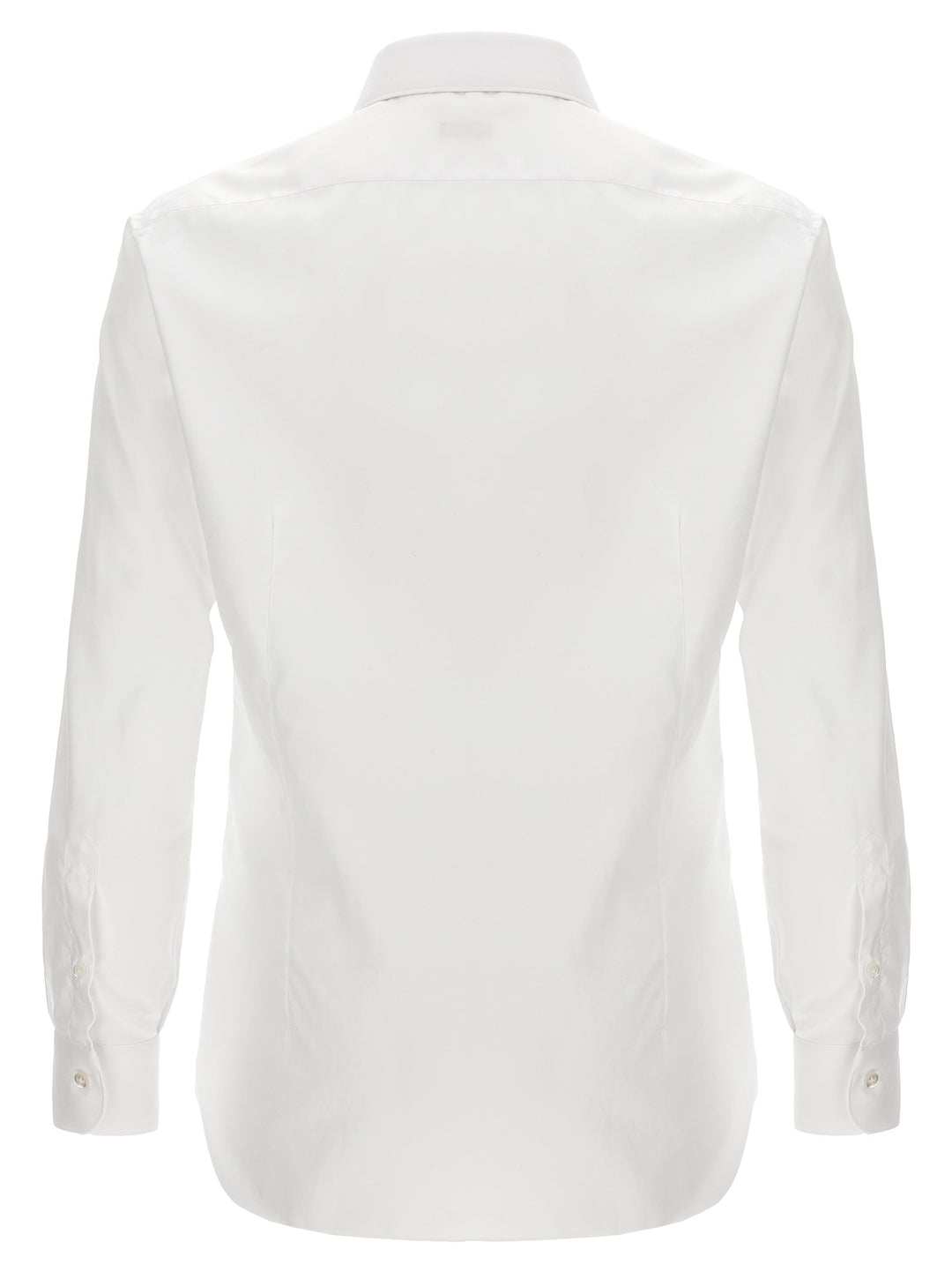 Operated Cotton Shirt Shirt, Blouse White