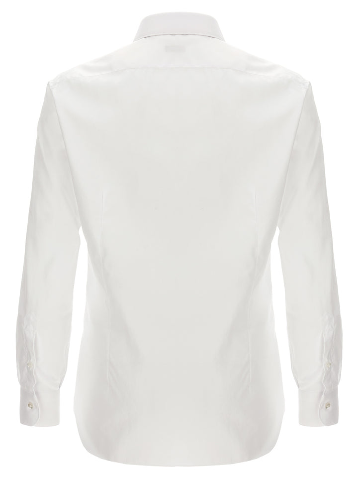 Operated Cotton Shirt Shirt, Blouse White