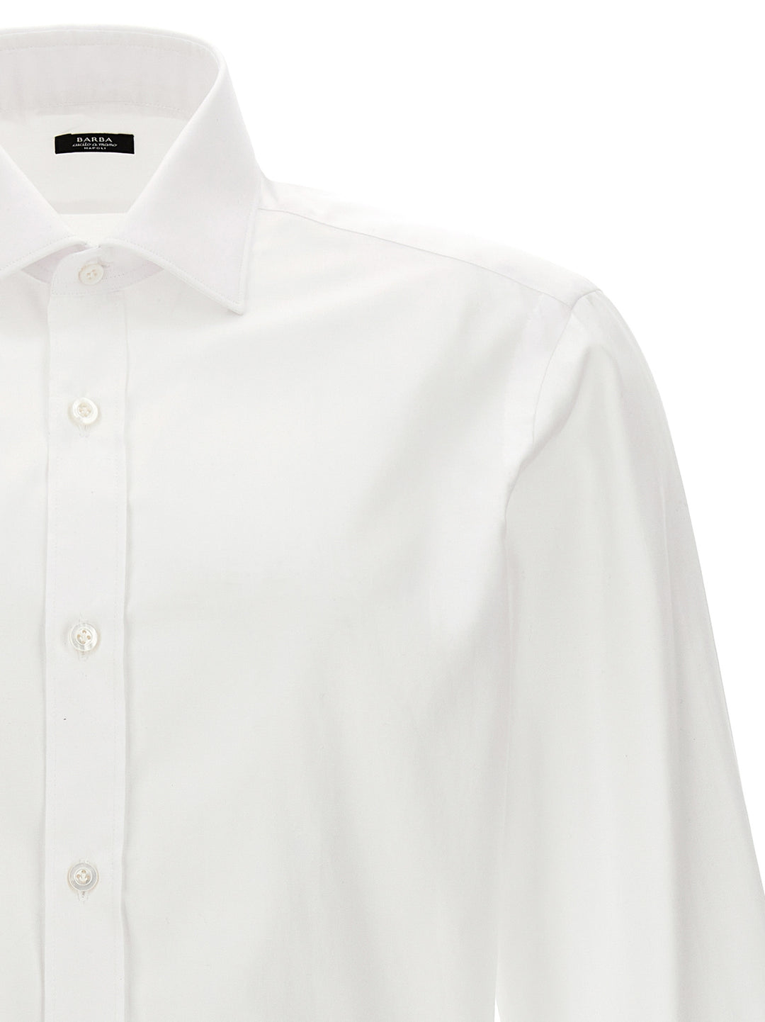 Operated Cotton Shirt Shirt, Blouse White