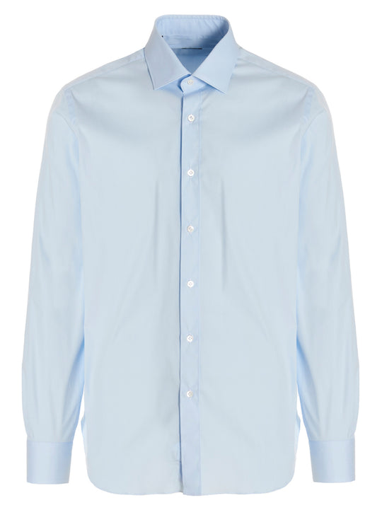 Poplin Shirt Shirt And Blouse Light Blue